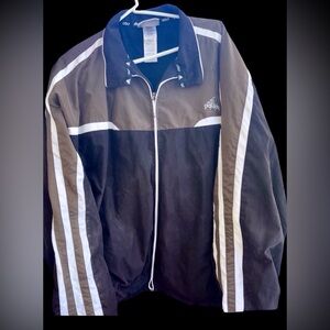Vintage adidas Black and brown track style Jacket XXL Medium weight